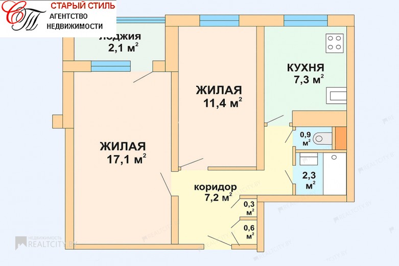 Жилой фонд 2-х комнатные Продажа