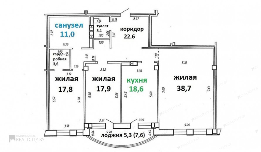 Жилой фонд 3-х комнатные Продажа