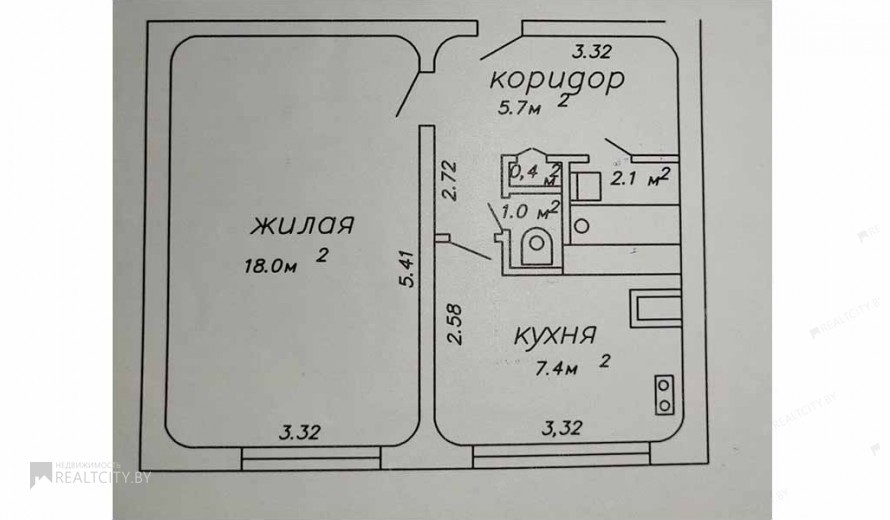 Жилой фонд 1-комнатные Продажа