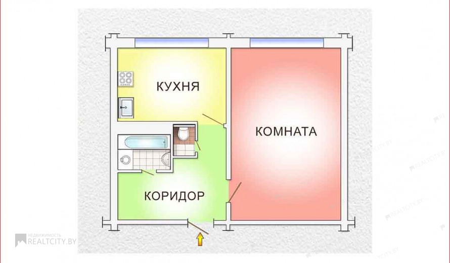 Жилой фонд 1-комнатные Продажа